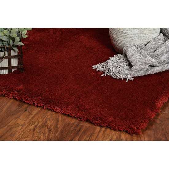 Bliss Red Shag 5' x 7' Rug