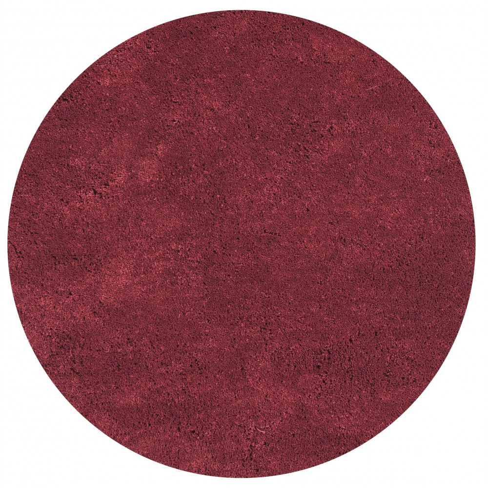 Bliss Red Shag 6' Round Rug