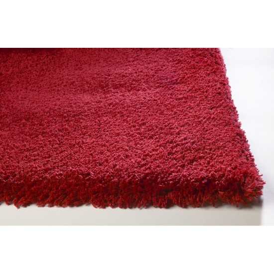 Bliss Red Shag 8' Round Rug