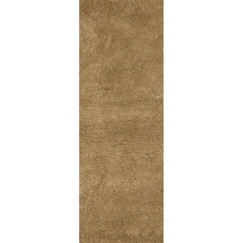 Bliss Gold Shag 2'3" x 7'6" Runner Rug