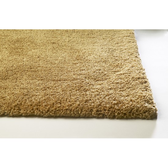 Bliss Gold Shag 2'3" x 7'6" Runner Rug