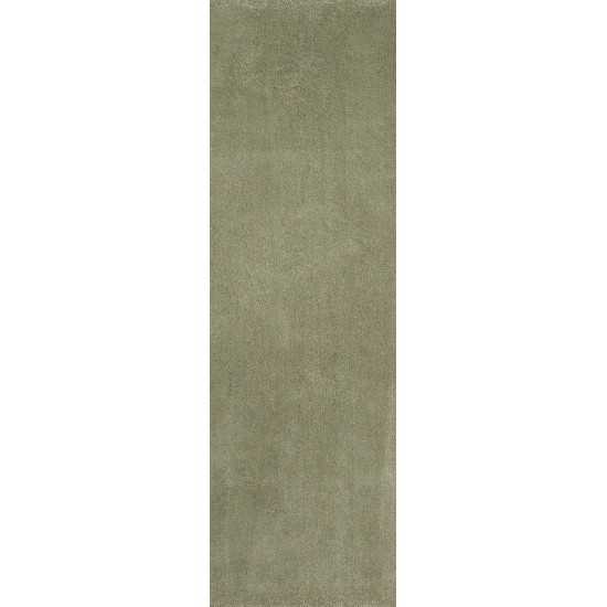 Bliss Sage Shag 2'3" x 7'6" Runner Rug