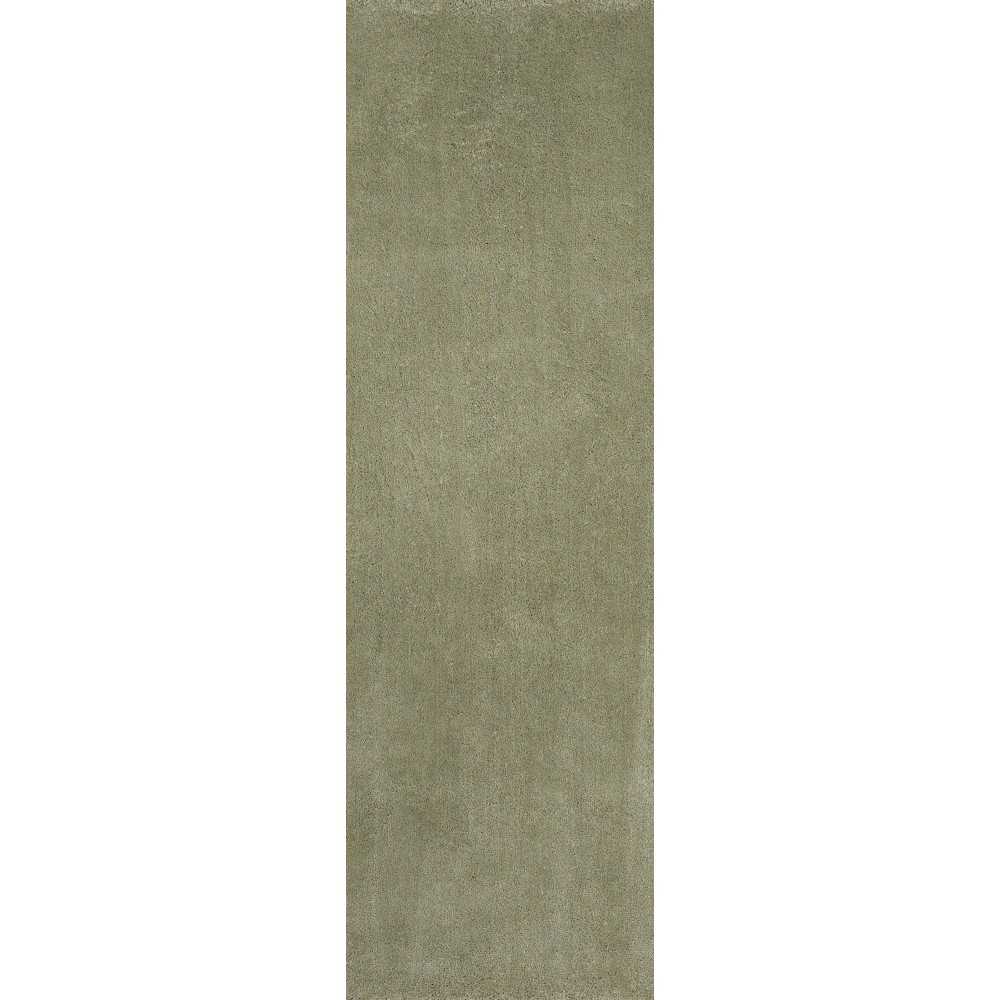 Bliss Sage Shag 2'3" x 7'6" Runner Rug