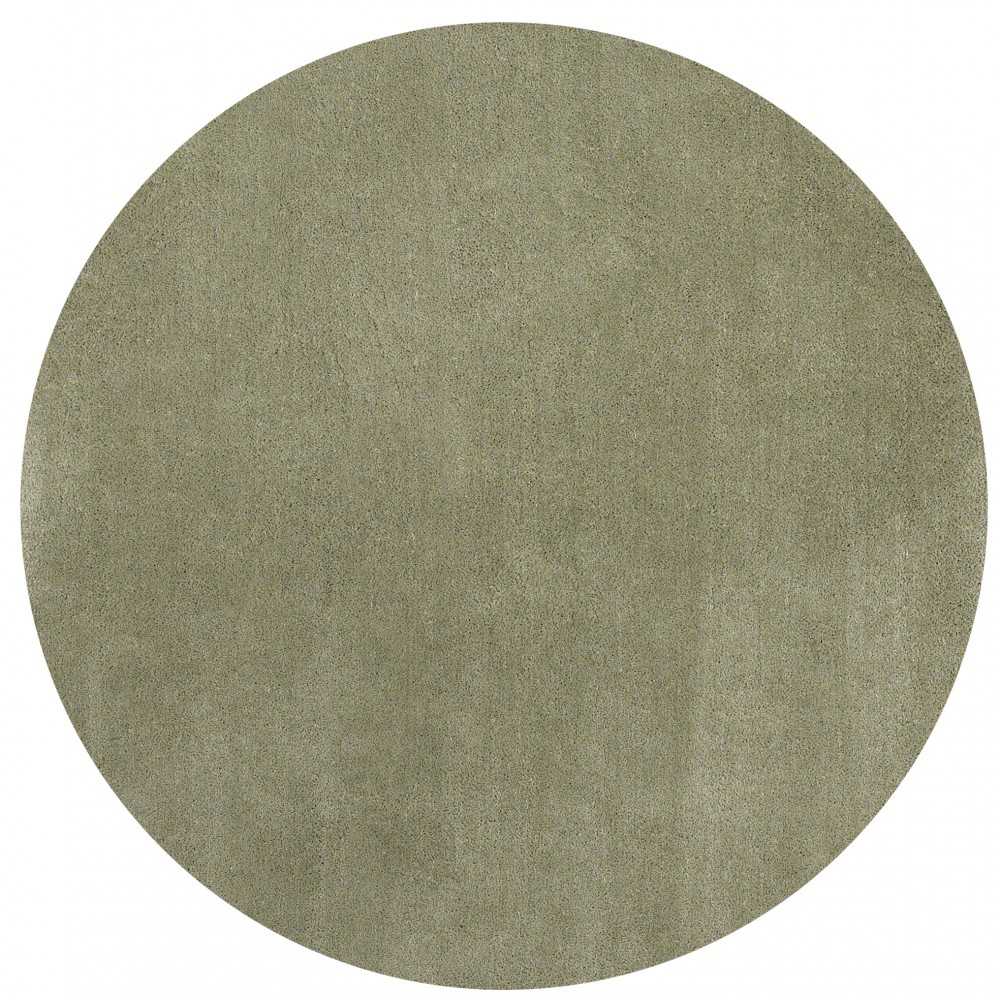 Bliss Sage Shag 8' Round Rug