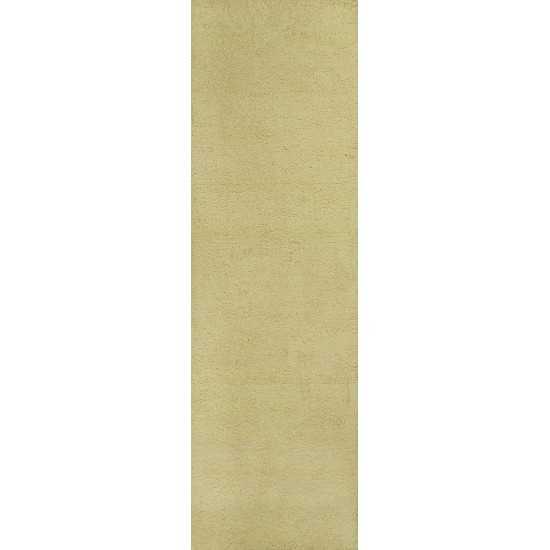 Bliss Canary Yellow Shag 2'3" x 7'6" Runner Rug