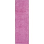 Bliss Hot Pink Shag 2'3" x 7'6" Runner Rug