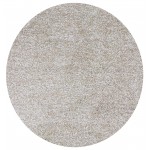 Bliss Ivory Heather Shag 6' Round Rug