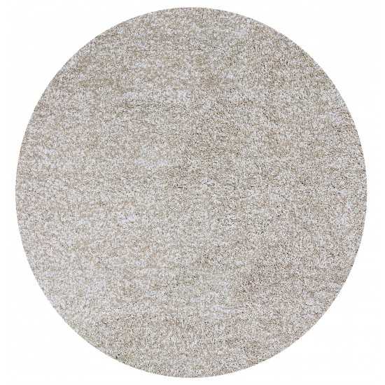 Bliss Ivory Heather Shag 6' Round Rug