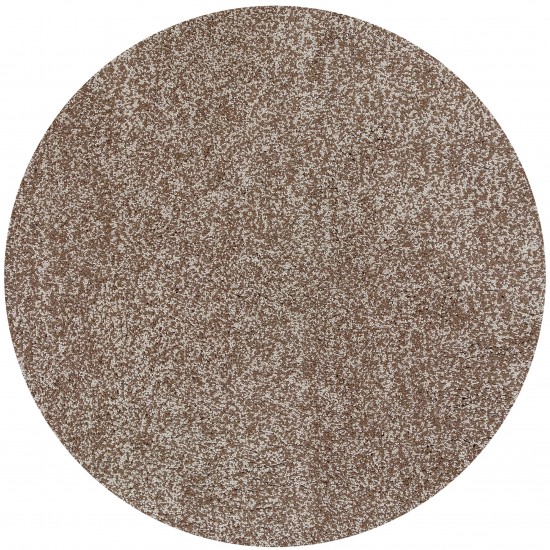 Bliss Beige Heather Shag 6' Round Rug