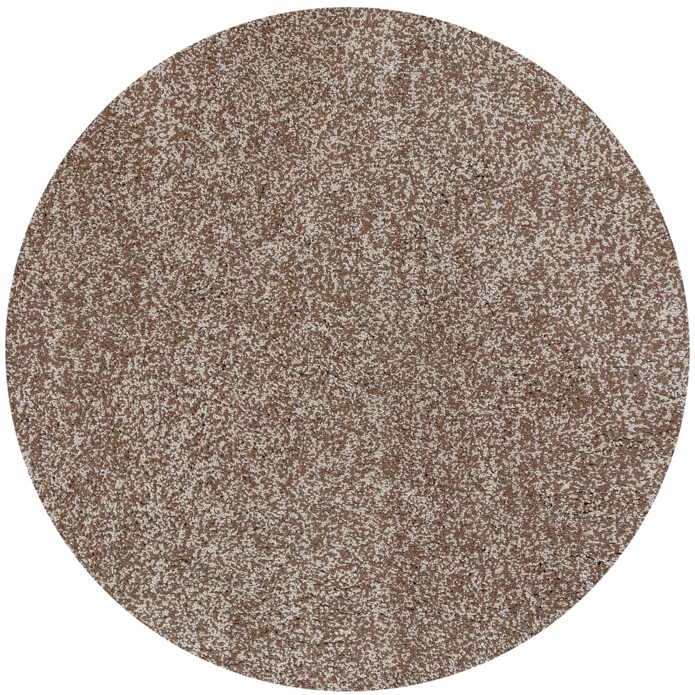 Bliss Beige Heather Shag 8' Round Rug