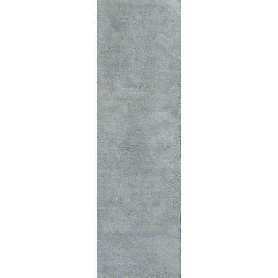 Bliss Blue Heather Shag 2'3" x 7'6" Runner Rug