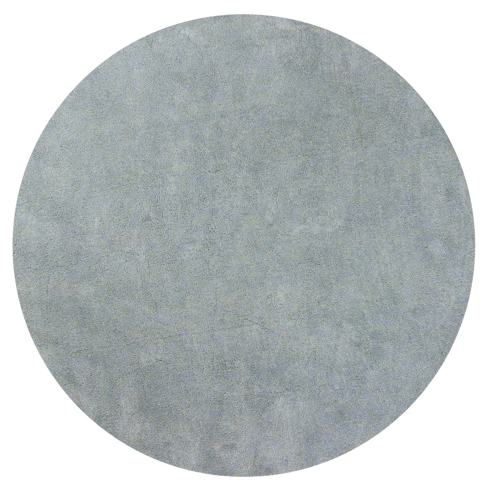 Bliss Blue Heather Shag 6' Round Rug