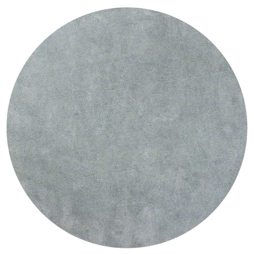 Bliss Blue Heather Shag 8' Round Rug