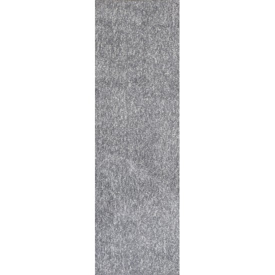 Bliss Grey Heather Shag 2'3" x 7'6" Runner Rug