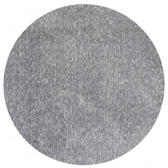 Bliss Grey Heather Shag 6' Round Rug