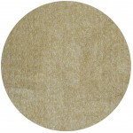 Bliss Yellow Heather Shag 8' Round Rug