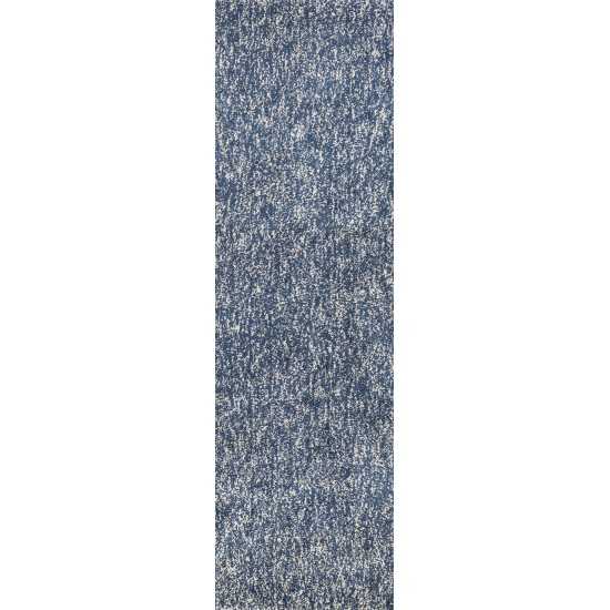 Bliss Indigo/Ivory Heather 2'3" x 7'6" Runner Rug