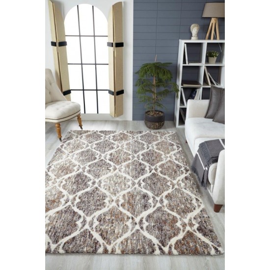 Bungalow Grey/Sand Laguna 7'10" x 10'6" Rug