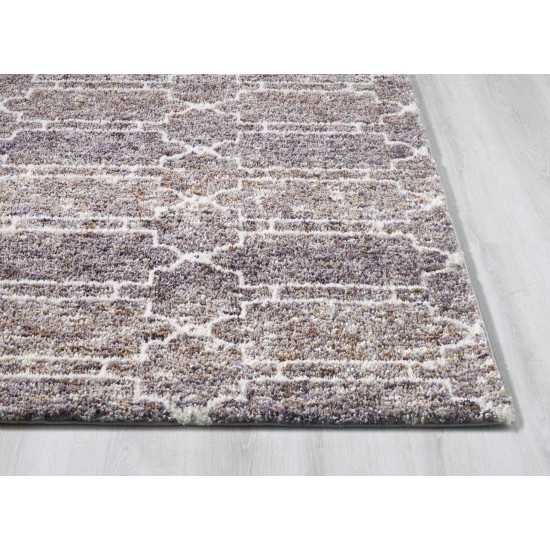 Bungalow Mocha Mosaic 2'2" x 7'6" Runner Rug