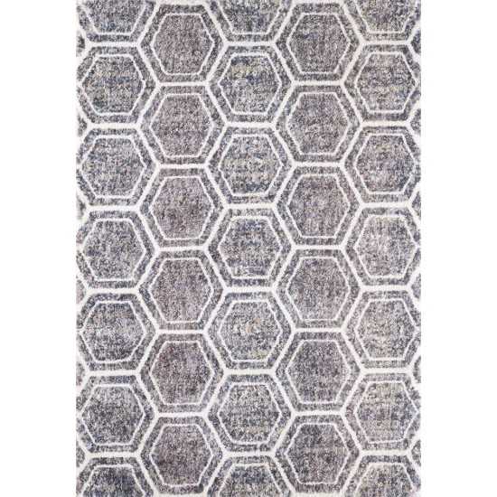 Bungalow Grey/Teal Dimensions 5'3" 7'7" Rug