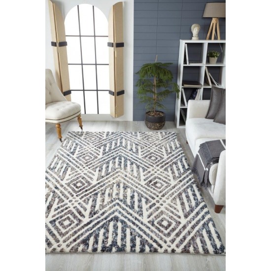 Bungalow Grey/Ivory Montauk 7'10" x 10'6" Rug