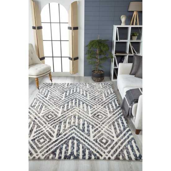 Bungalow Grey/Ivory Montauk 8'9" x 13' Rug