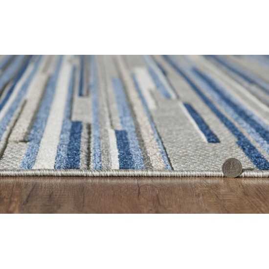 Calla Blue Denni 2'2" x 4' Rug