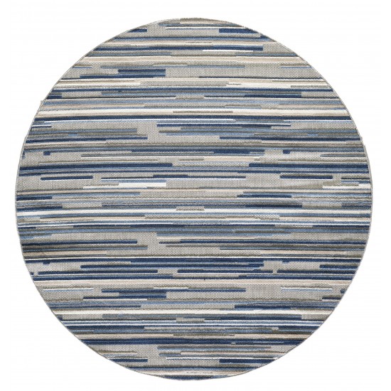 Calla Blue Denni 7'10' Round Rug