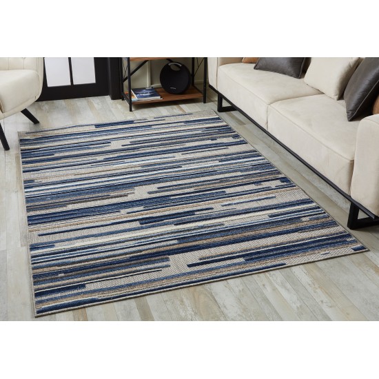 Calla Blue Denni 7'10' Round Rug