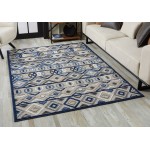 Calla Grey/Blue Aztec 6'7" x 9' Rug