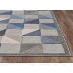 Calla Blue Scope 5'3" x 7' Rug