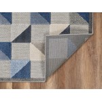Calla Blue Scope 6'7" x 9' Rug