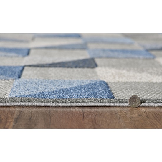 Calla Blue Scope 6'7" x 9' Rug
