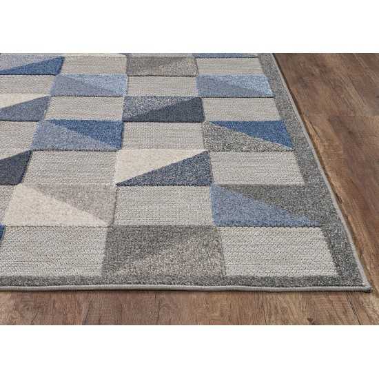 Calla Blue Scope 6'7" x 9' Rug