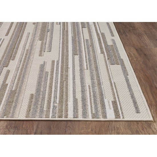 Calla Grey Denni 6'7" x 9' Rug