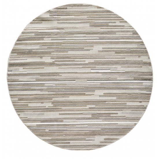 Calla Grey Denni 7'10' Round Rug