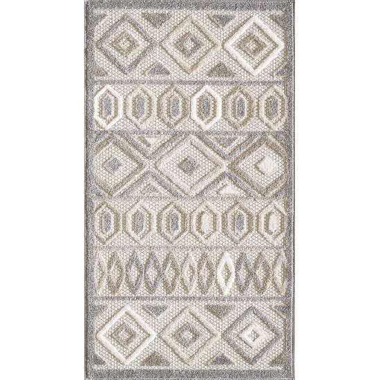 Calla Grey Aztec 2'2" x 4' Rug