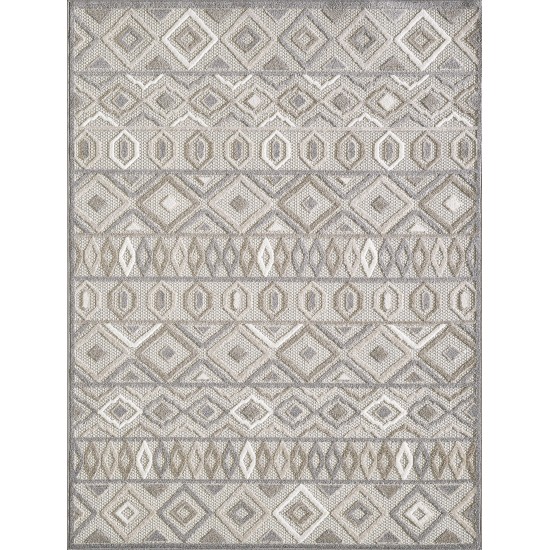 Calla Grey Aztec 7'10" x 9'10" Rug