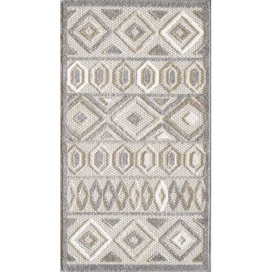 Calla Grey Aztec 7'10" x 9'10" Rug