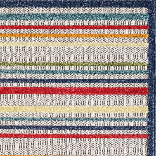 Calla Ivory/Multi Stripes 2'2" x 4' Rug