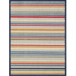 Calla Ivory/Multi Stripes 3'3" x 4'11" Rug