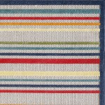 Calla Ivory/Multi Stripes 3'3" x 4'11" Rug