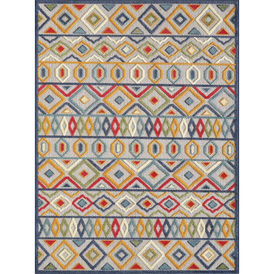 Calla Ivory/Multi Aztec 2'2" x 4' Rug