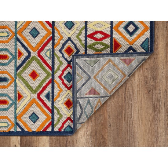 Calla Ivory/Multi Aztec 2'2" x 4' Rug