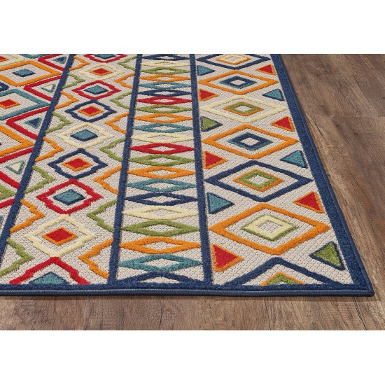 Calla Ivory/Multi Aztec 2'2" x 4' Rug