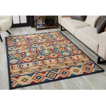 Calla Ivory/Multi Aztec 2'2" x 4' Rug