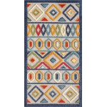 Calla Ivory/Multi Aztec 5'3" x 7' Rug