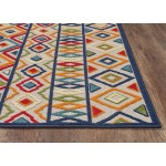 Calla Ivory/Multi Aztec 6'7" x 9' Rug