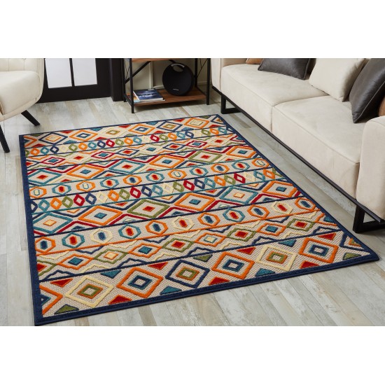 Calla Ivory/Multi Aztec 7'10" x 9'10" Rug