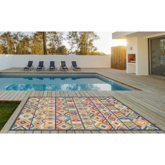 Calla Ivory/Multi Aztec 7'10" x 9'10" Rug